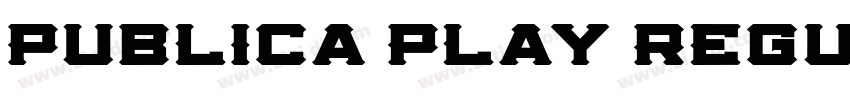 Publica Play Regula字体转换